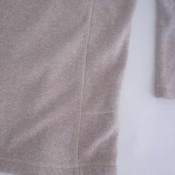 Woolrich Beige Quarter Zip Outdoor Preppy Pullover Fine Knit Sweater XL - Picture 5 of 10